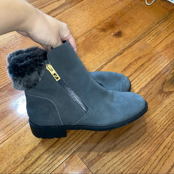 COLE HAAN GREY QUINNEY WATERPROOF BOOTIE SIZE 8 - Picture 5 of 9